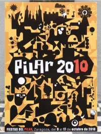 Carteles de la Feria del Pilar en Zaragoza